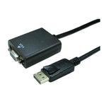 Spire DisplayPort Male to VGA Female Converter Cable, 15cm, Black