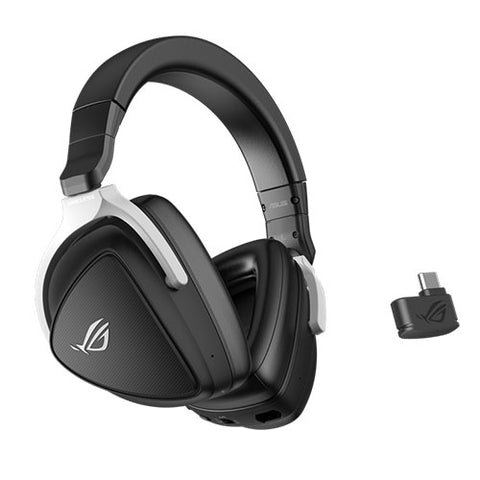 Asus ROG DELTA S Wireless Gaming Headset, Hi-Res, 2.4 GHz/Bluetooth, AI Beamforming Mics w/ AI Noise Cancellation, PS5 Compatible