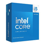 Intel Core i5-14600KF, CPU, 1700, 3.5 GHz (5.3 Turbo), 14-Core, 125W (181W Turbo), 10nm, 24MB Cache, Overclockable, Raptor Lake Refresh, No Graphics, NO HEATSINK/FAN