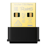 TP-LINK (Archer T3U Nano) AC1300 Wireless Dual Band Nano USB Adapter, MU-MIMO, USB2